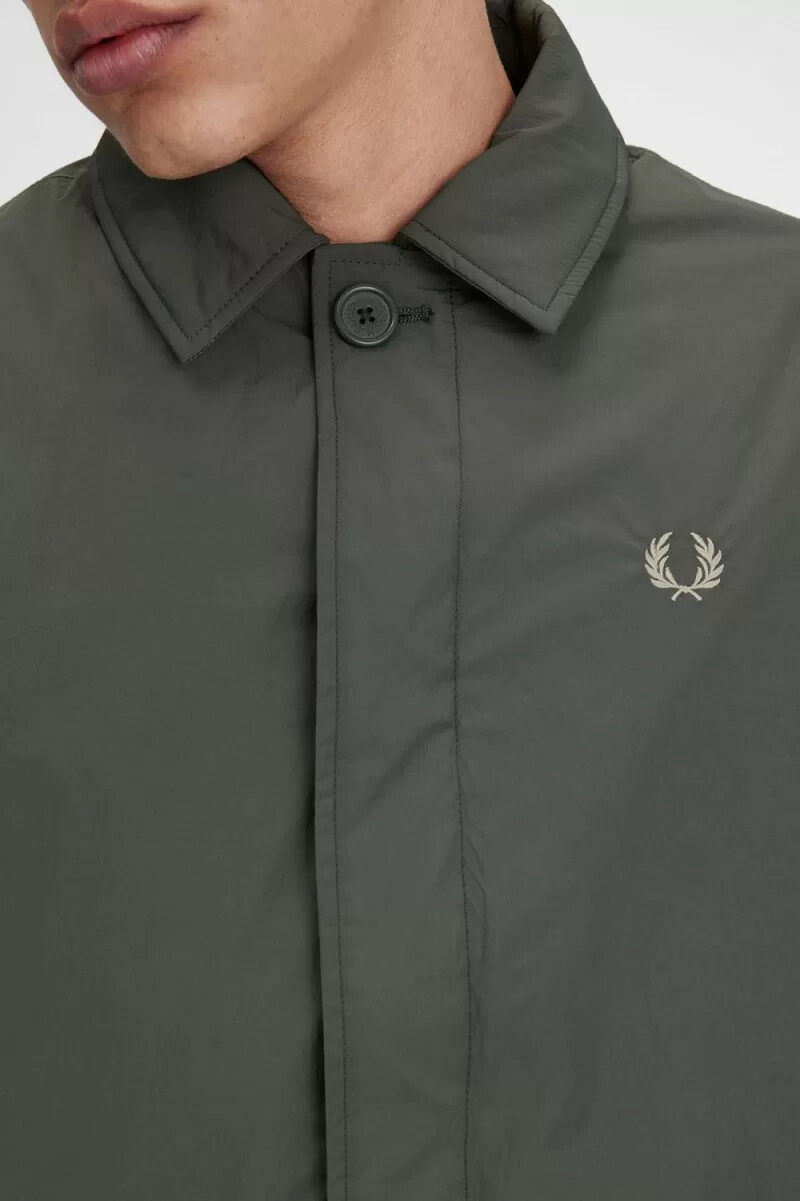 fred perry shell mac herrenparka feldgrün