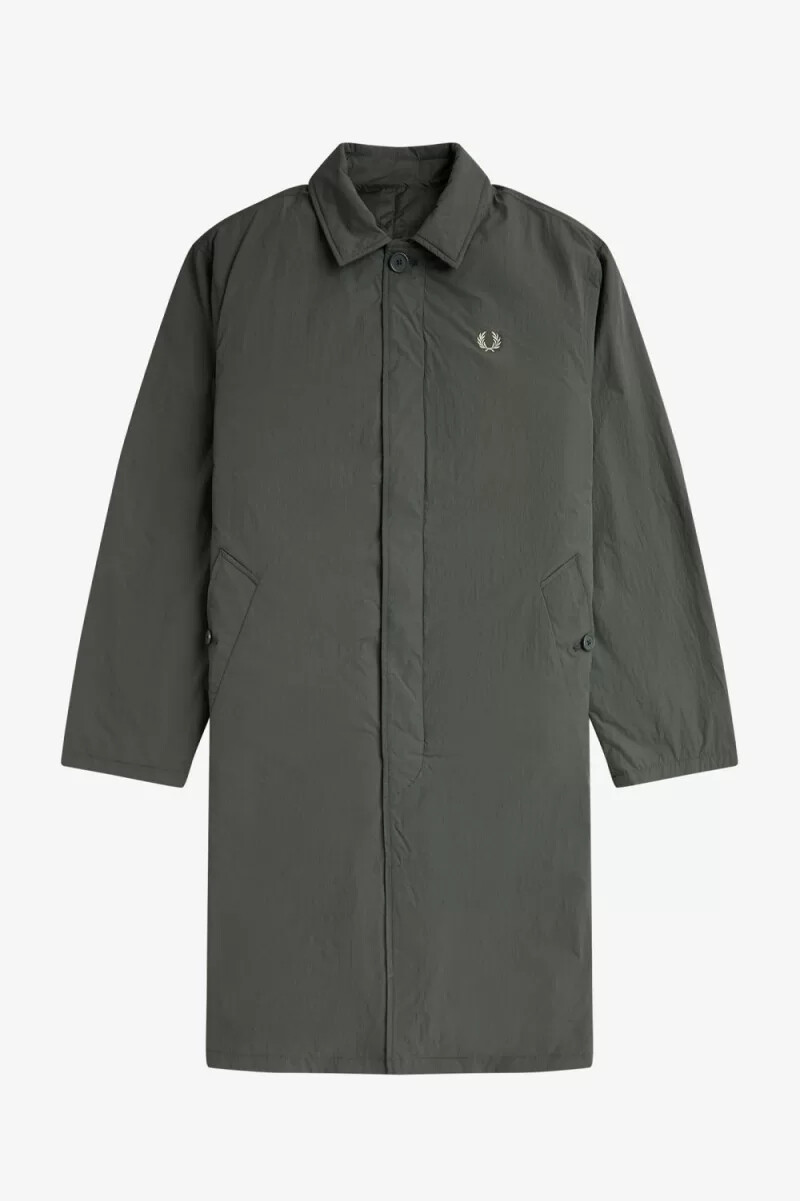fred perry shell mac herrenparka feldgrün