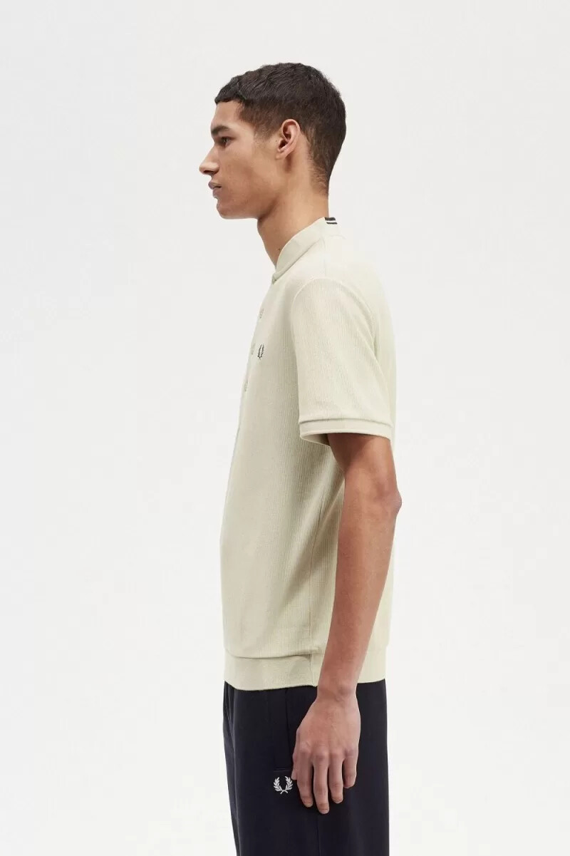 fred perry henley herren-poloshirt hellmint
