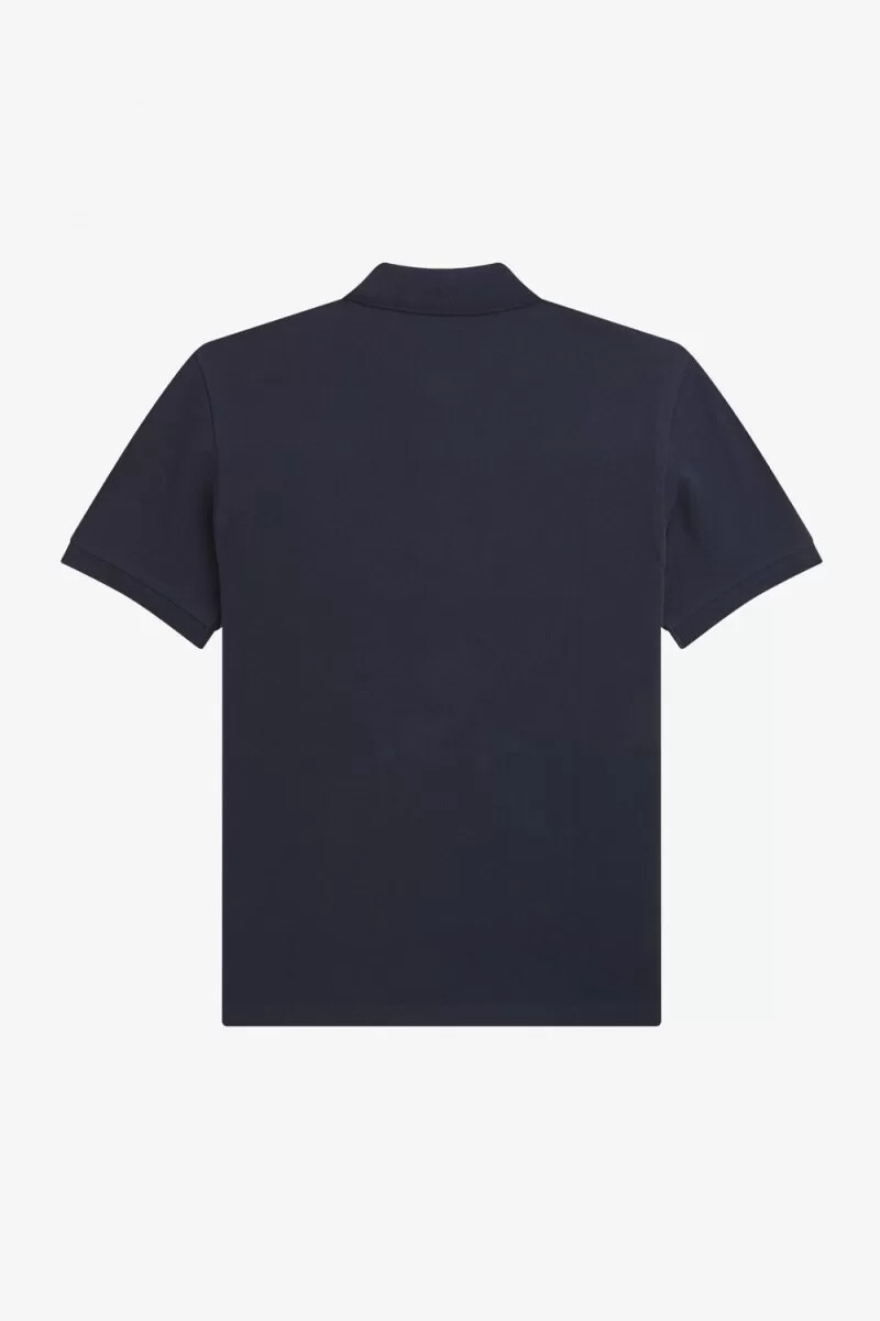 fred perry glitch stripe herren-poloshirt marineblau