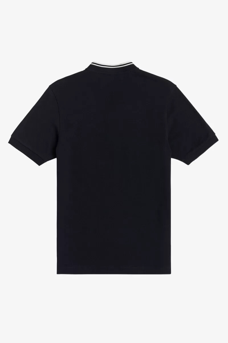 fred perry herren-polohemd mit bomberkragen marineblau