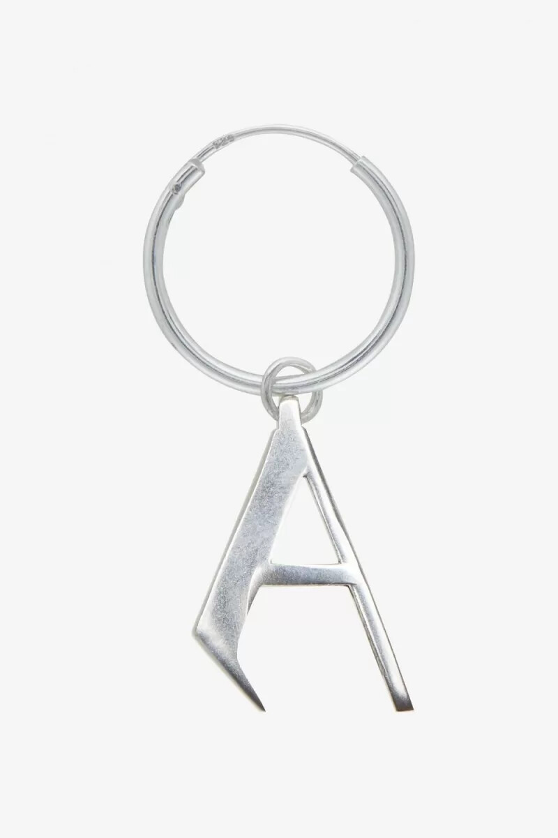 fred perry ohrring aus sterlingsilber herrenschmuck metallic-silber