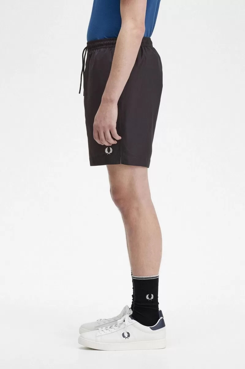 fred perry classic swim herren-shorts schwarz
