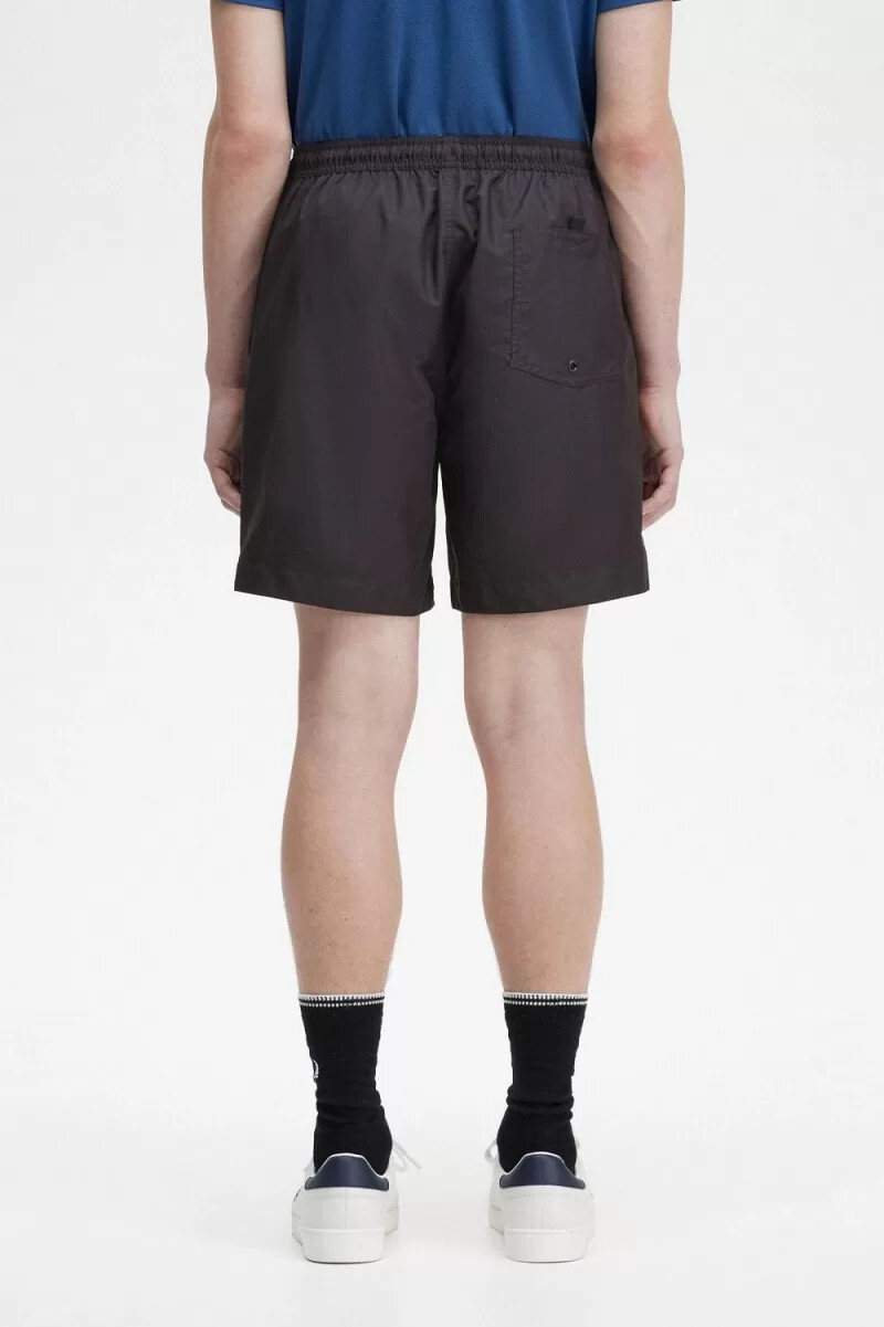 fred perry classic swim herren-shorts schwarz