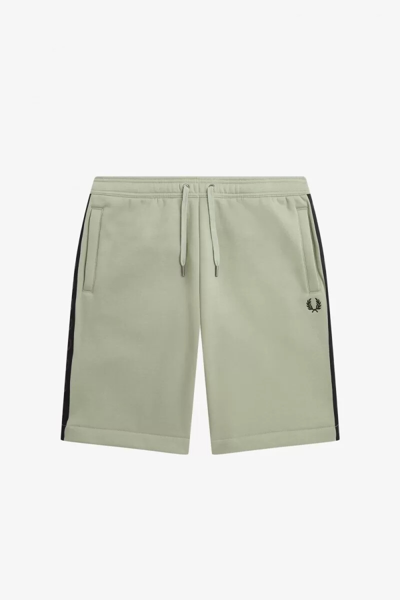 fred perry herren-sweatshorts mit geprägtem band mint