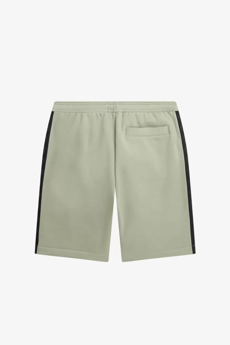 fred perry herren-sweatshorts mit geprägtem band mint