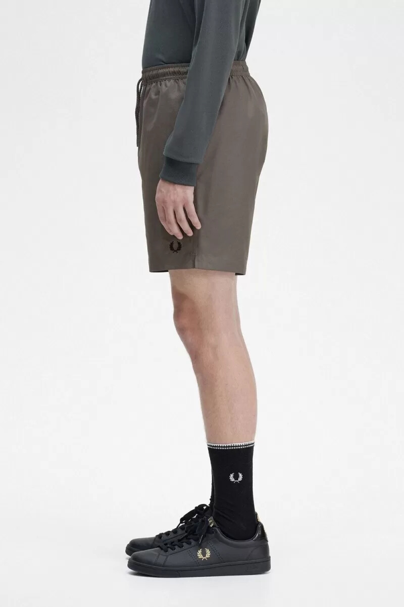 fred perry classic swim herren-shorts feldgrün