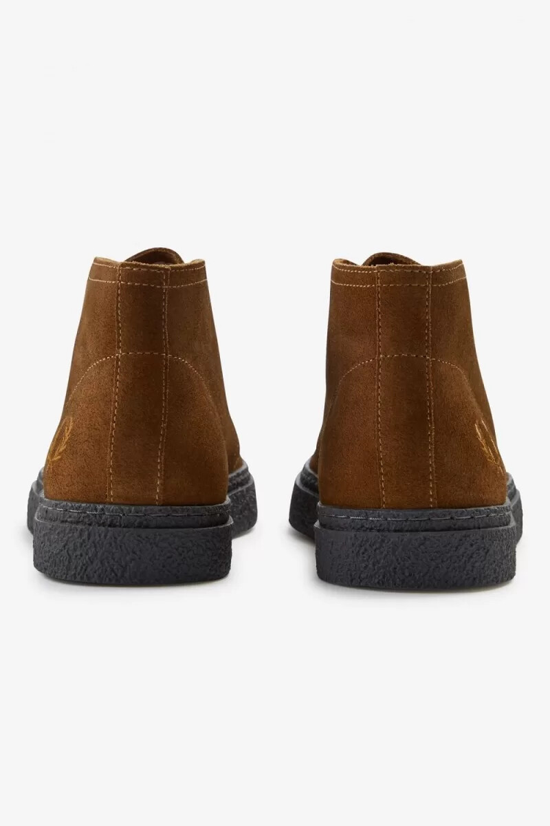 fred perry hawley herrenstiefel rotbraun