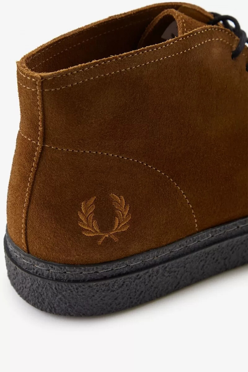 fred perry hawley herrenstiefel rotbraun