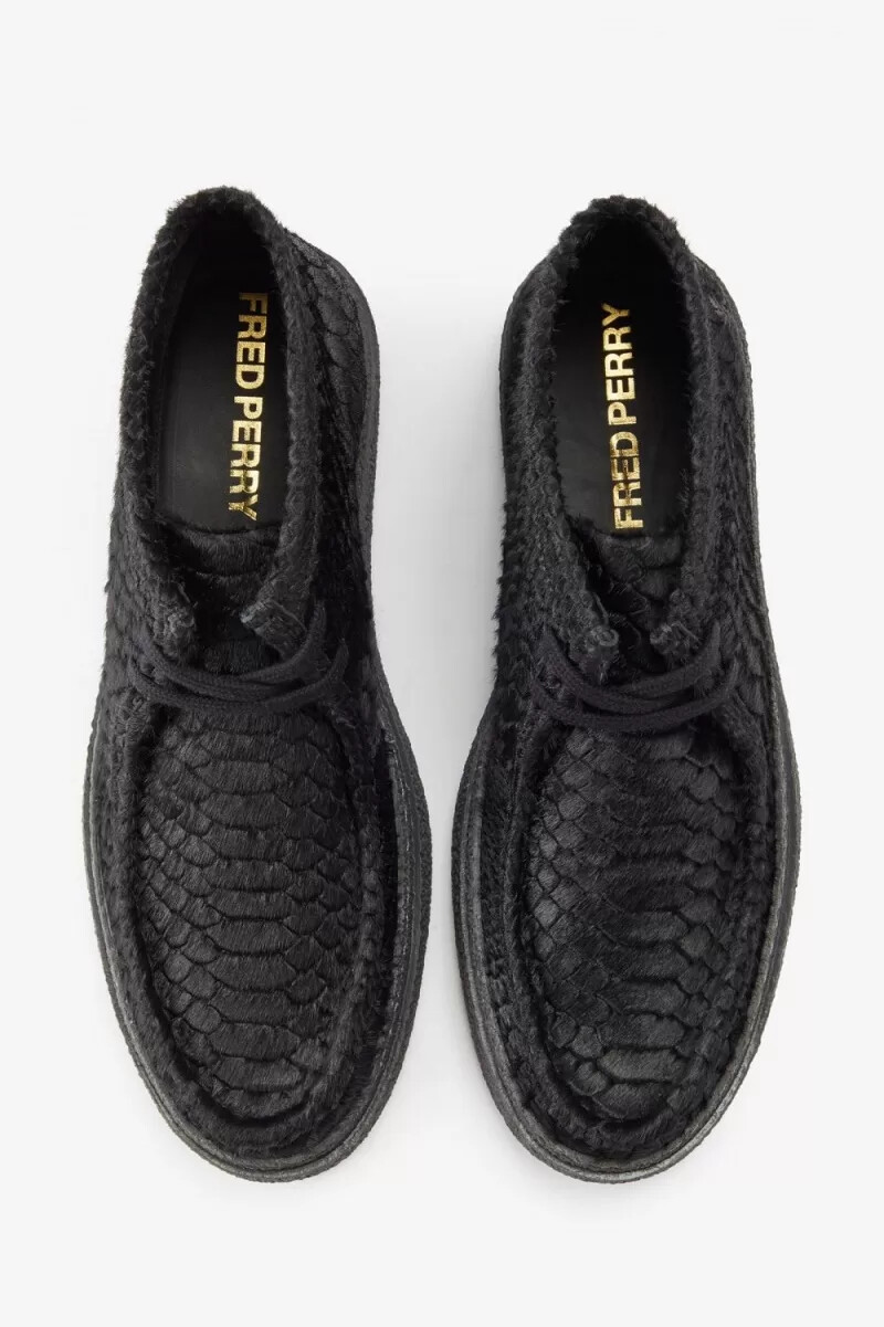 fred perry mid dawson herrenstiefel schwarz