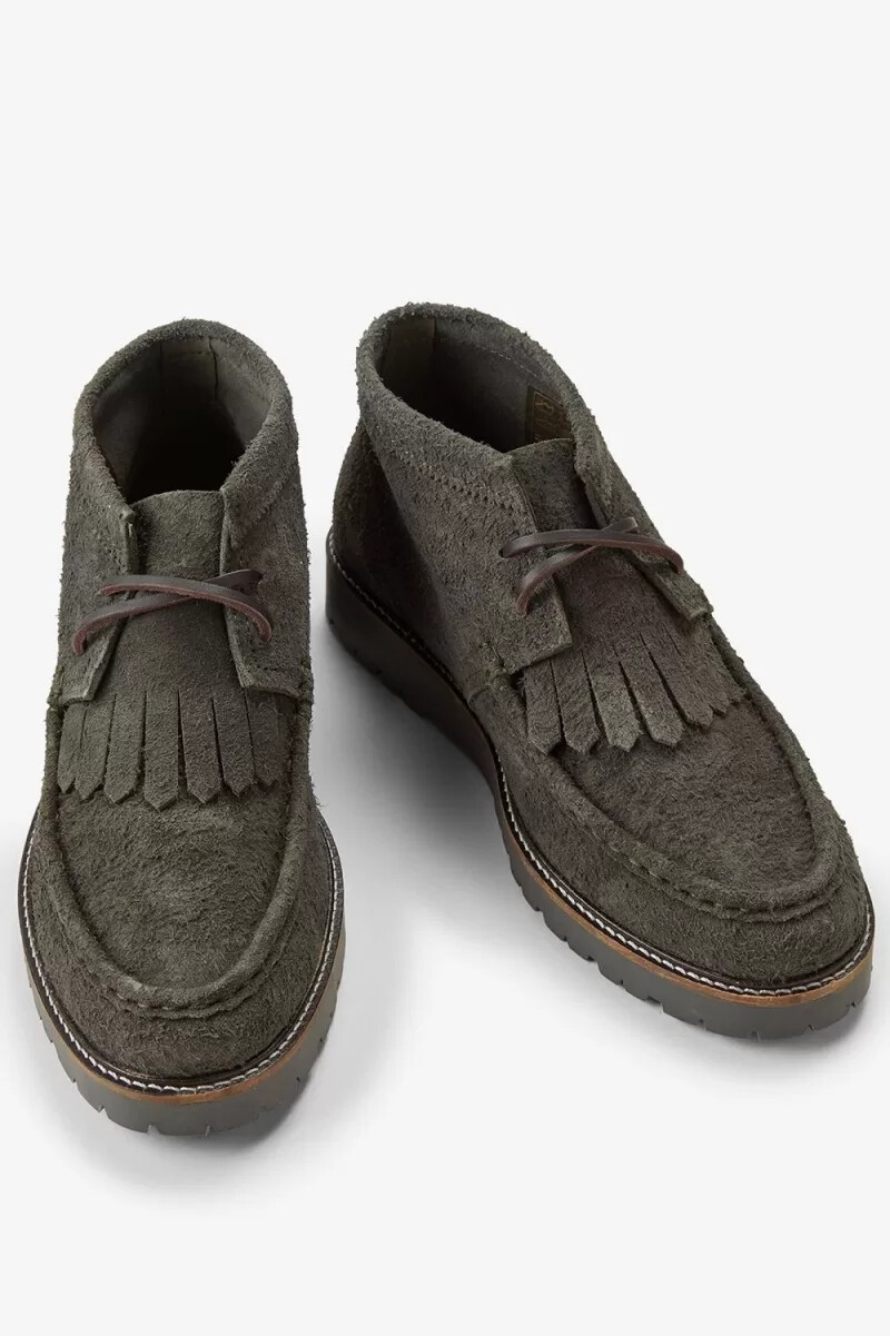 fred perry mid kenney herren-fußballschuhe feldgrün