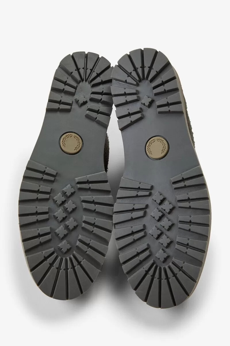 fred perry mid kenney herren-fußballschuhe feldgrün