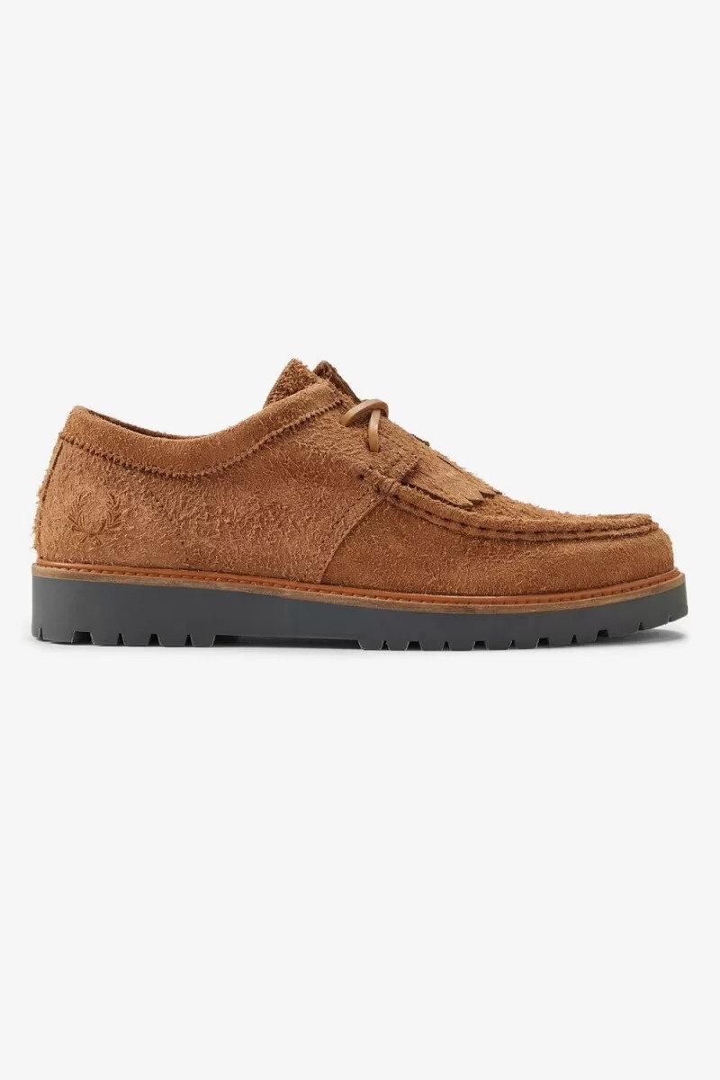 fred perry low kenney herrenstiefel dunkelbraun