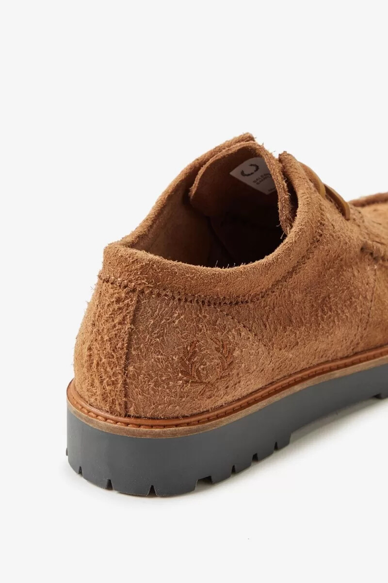 fred perry low kenney herrenstiefel dunkelbraun