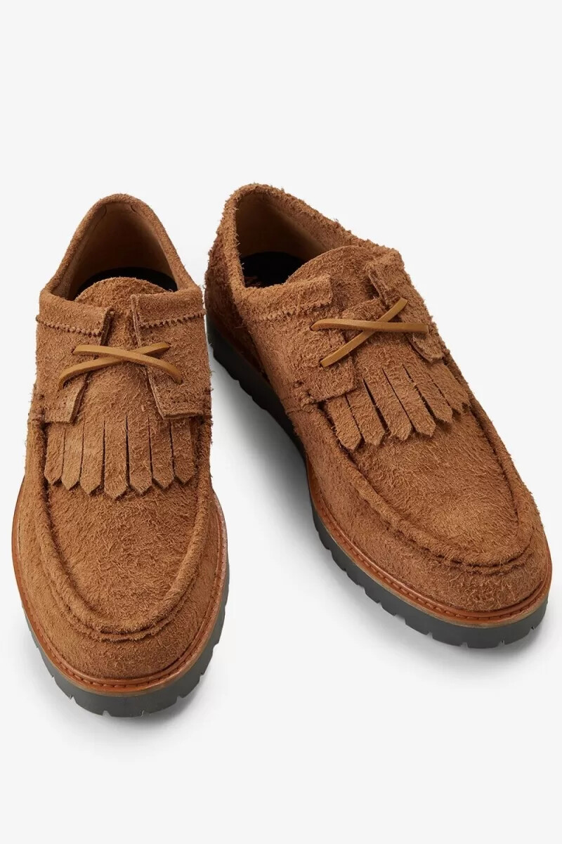 fred perry low kenney herrenstiefel dunkelbraun