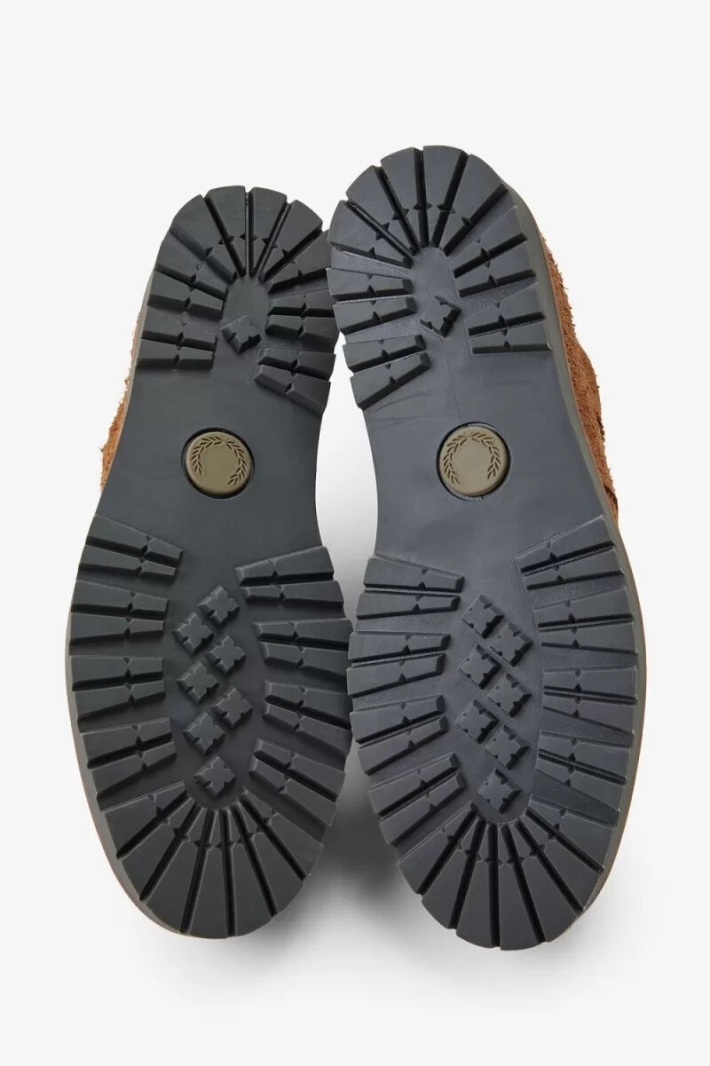 fred perry low kenney herrenstiefel dunkelbraun