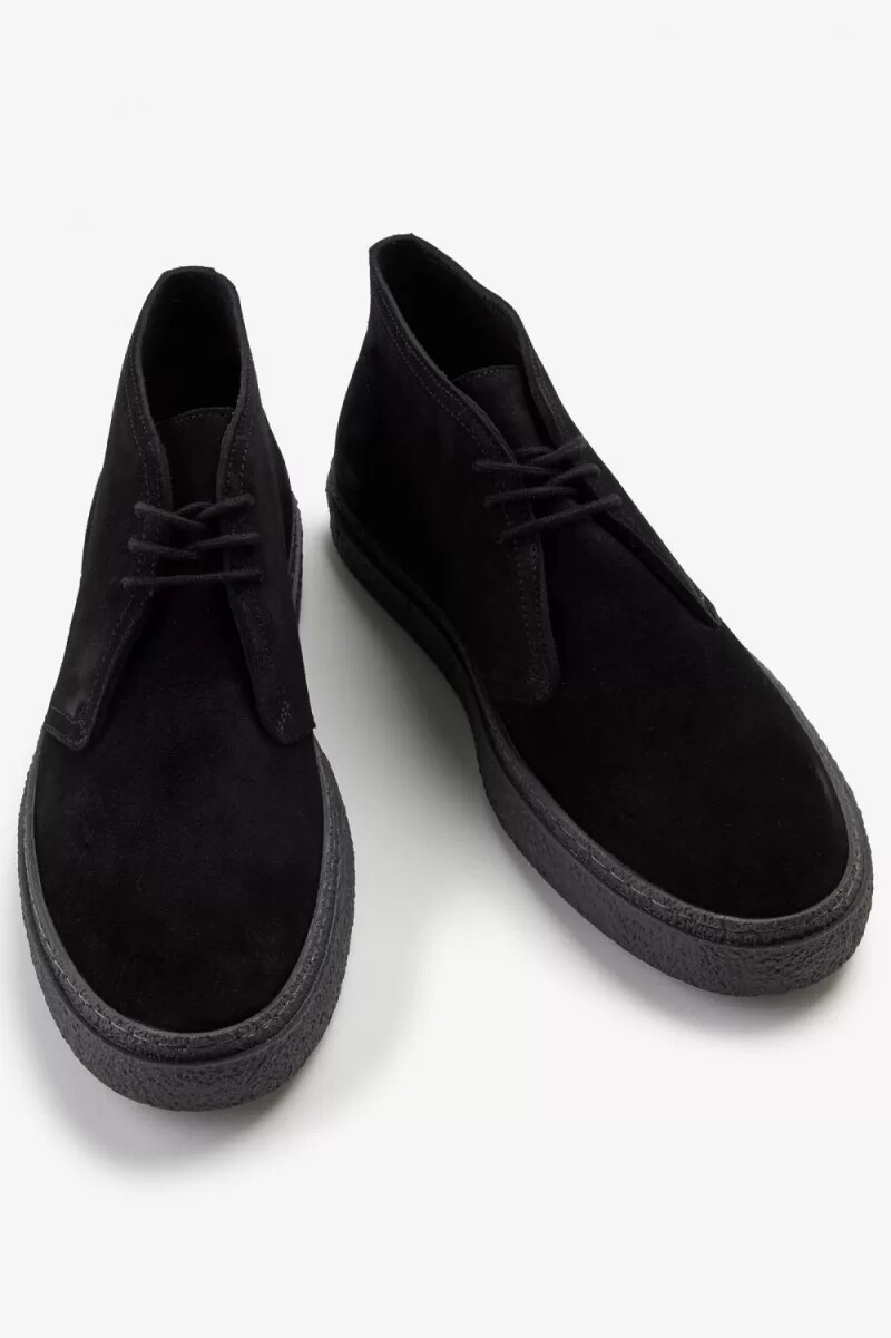 fred perry hawley herrenstiefel schwarz
