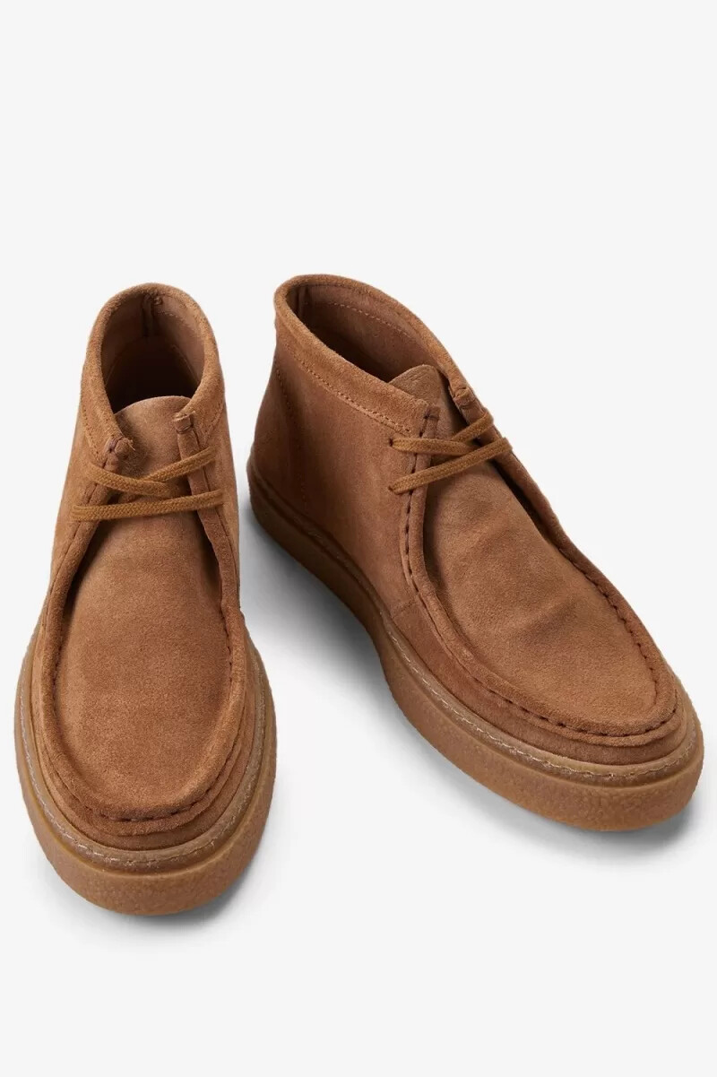 fred perry mid dawson herrenstiefel dunkelbraun