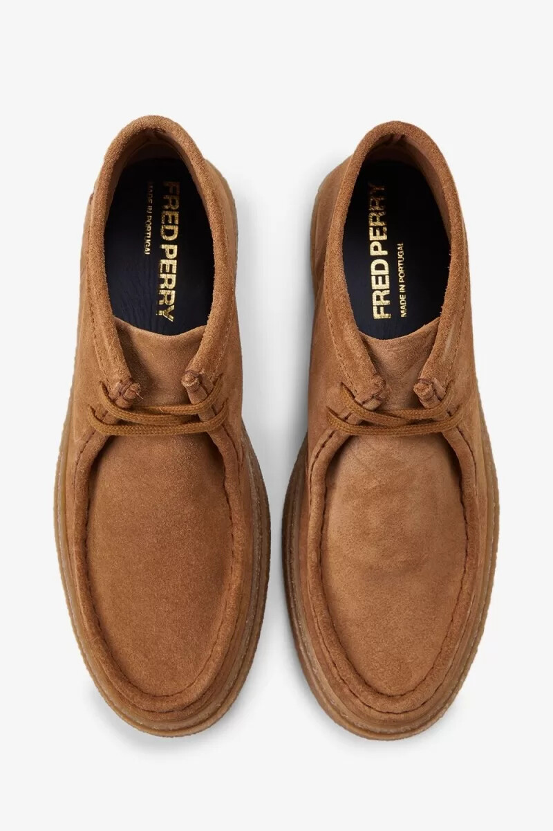 fred perry mid dawson herrenstiefel dunkelbraun