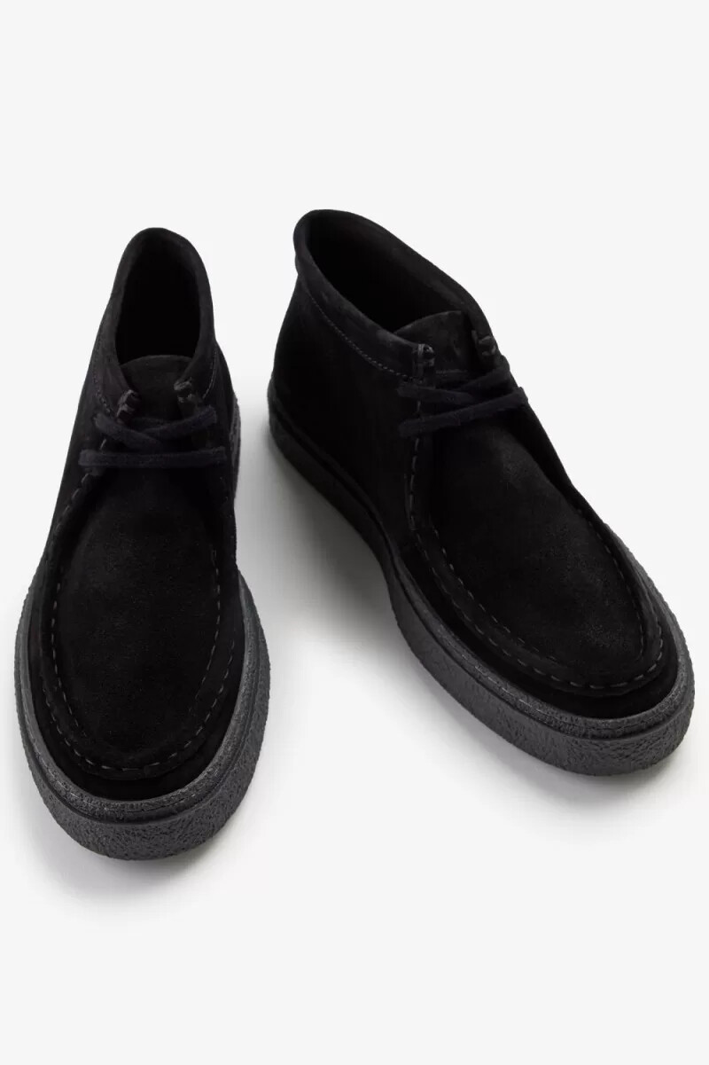 fred perry dawson mid herrenstiefel schwarz
