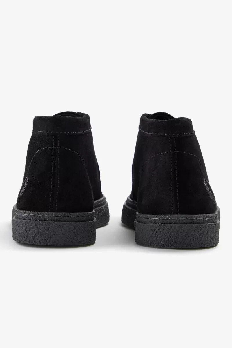 fred perry dawson mid herrenstiefel schwarz
