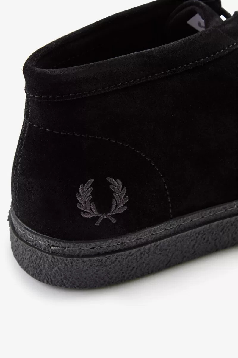 fred perry dawson mid herrenstiefel schwarz
