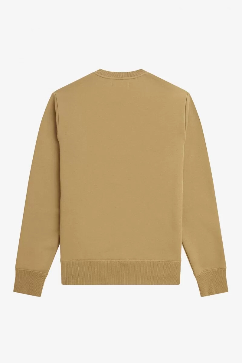 fred perry herren-sweatshirt mit stickerei grün