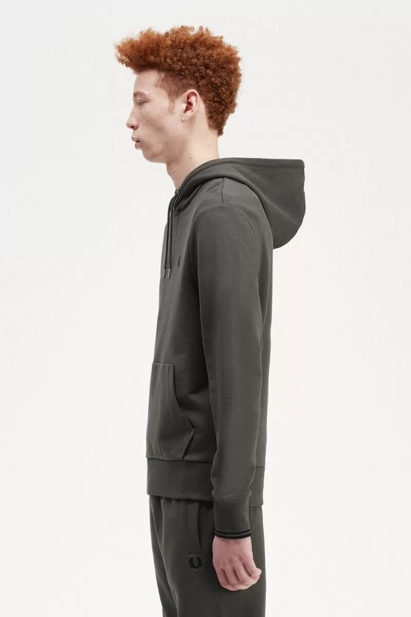 fred perry kapuzenpullover für herren farbe feldgrün