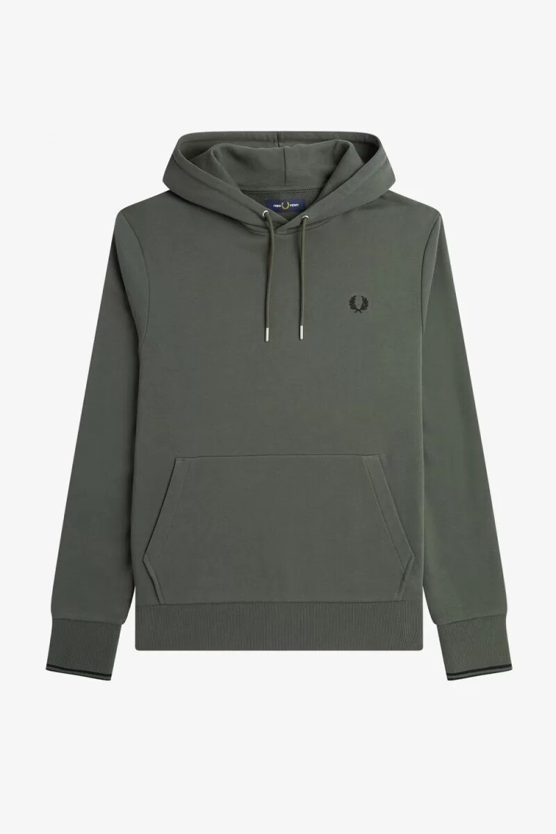 fred perry kapuzenpullover für herren farbe feldgrün