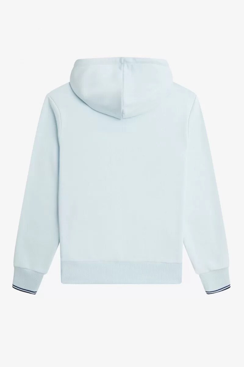 fred perry herren-sweatshirt mit kapuze und farbverlauf hellblau