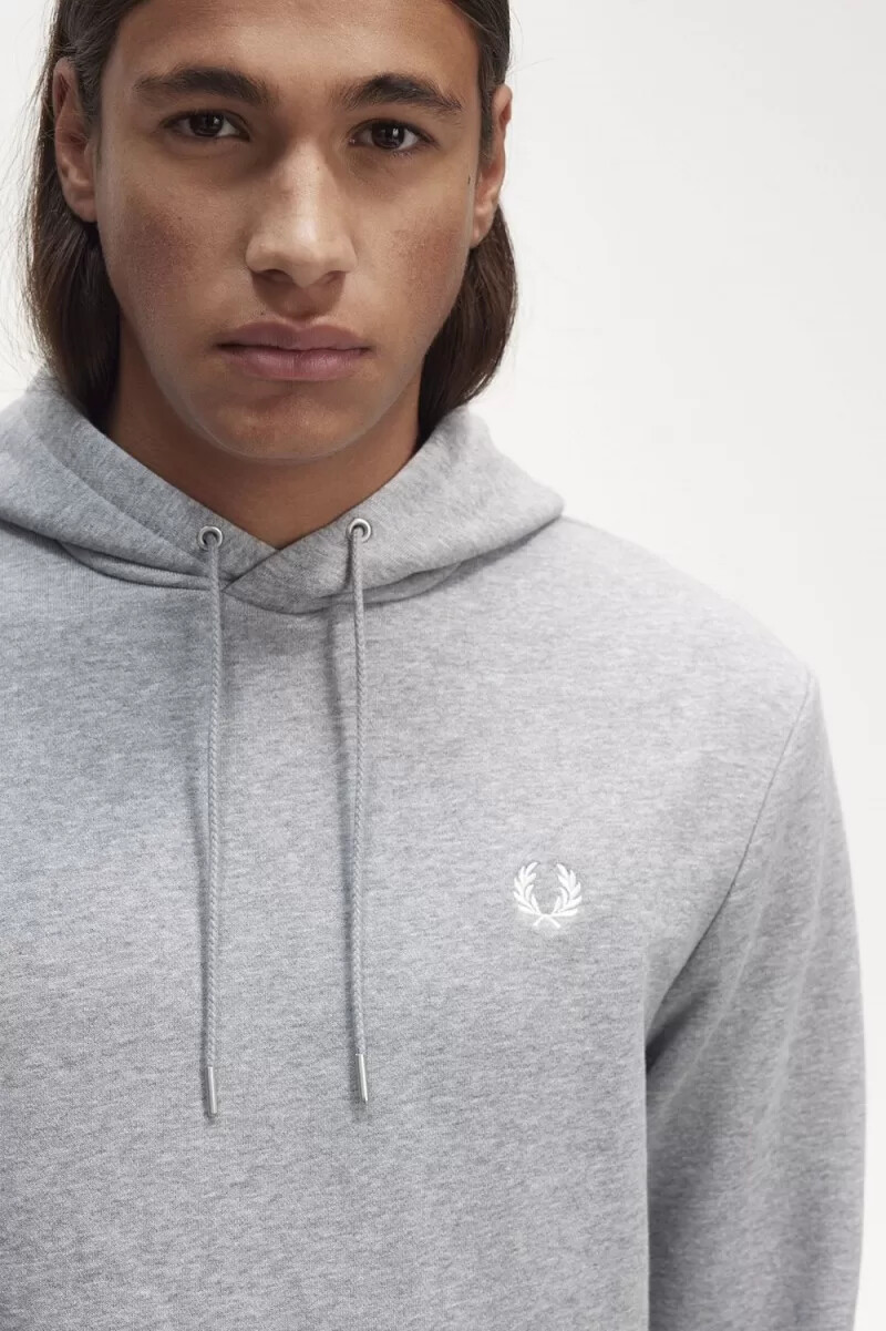fred perry kapuzenpullover für herren grau