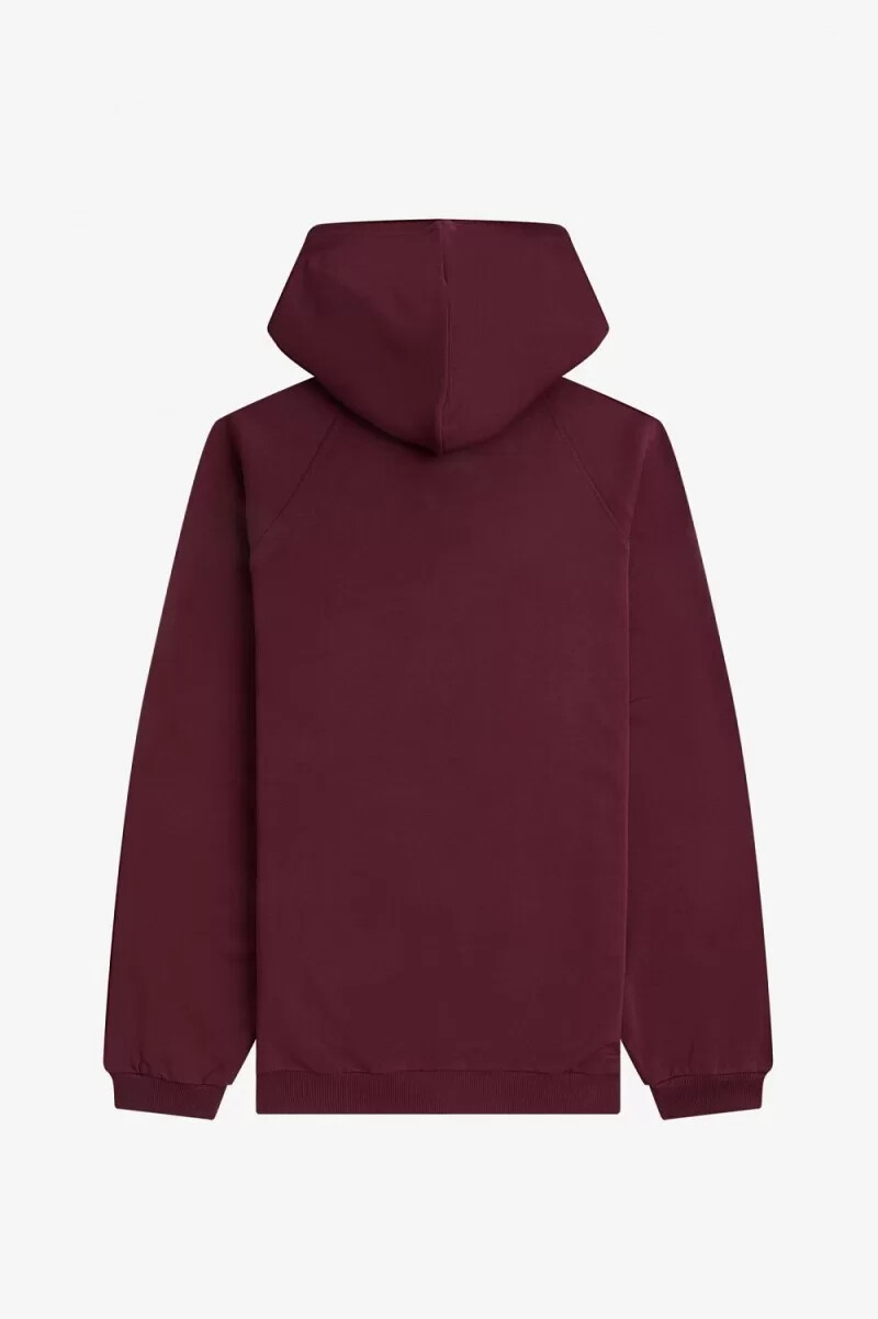 fred perry herren-sweatshirt mit kapuze und print marineblau