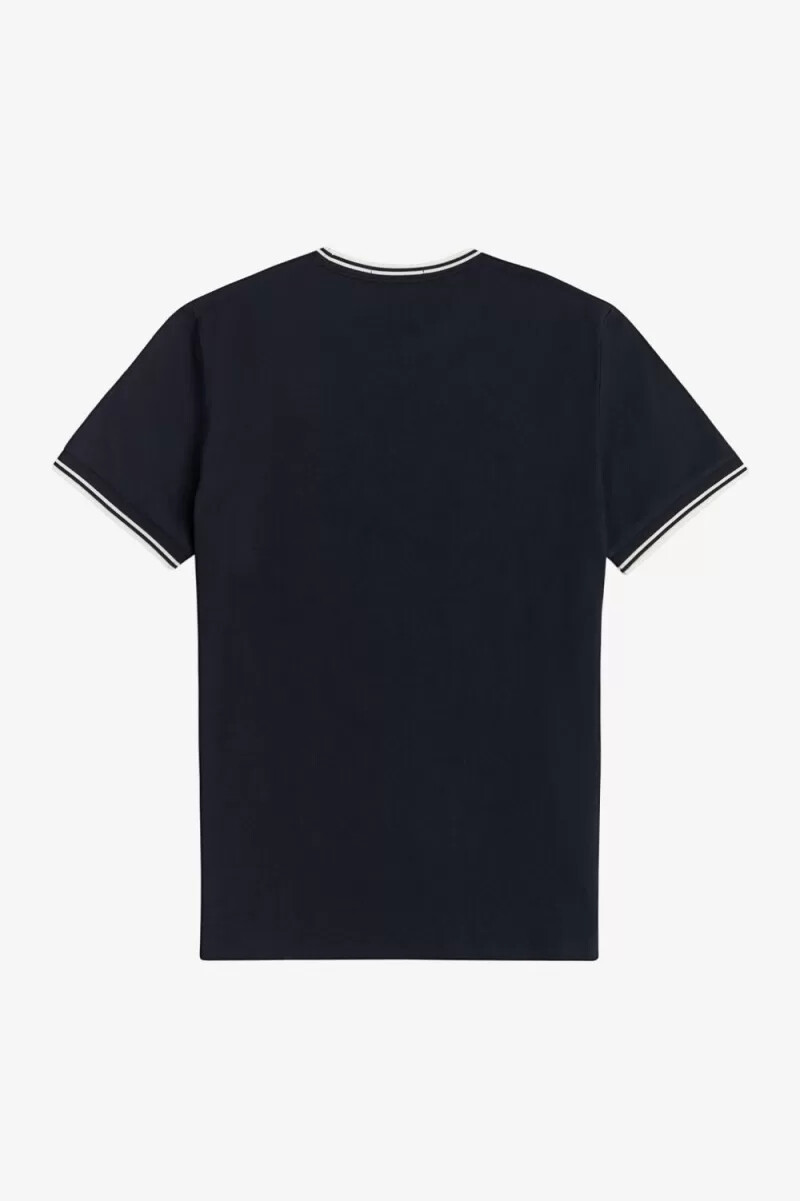 fred perry twin tipped herren-t-shirt marineblau