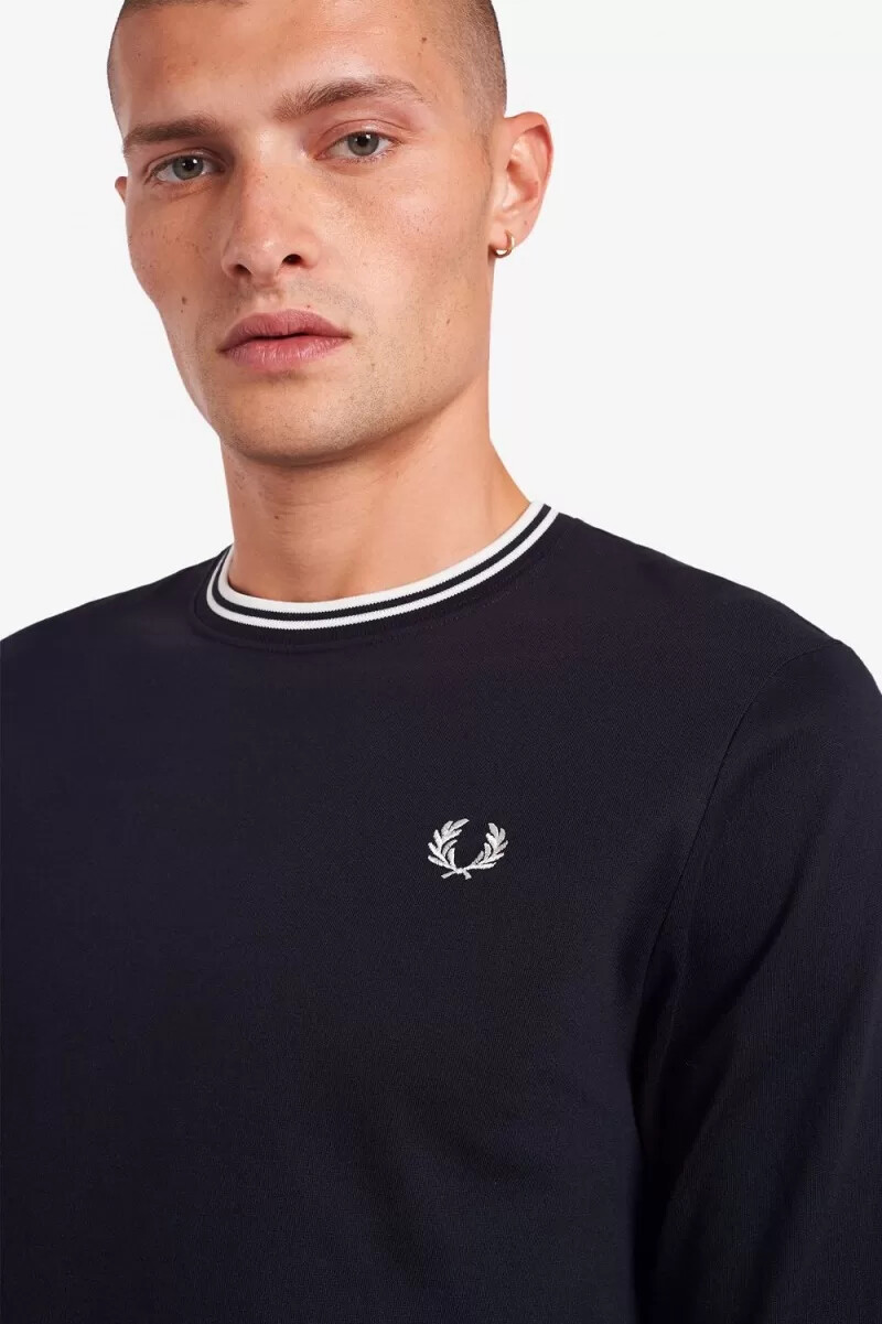fred perry twin tipped herren-t-shirt schwarz