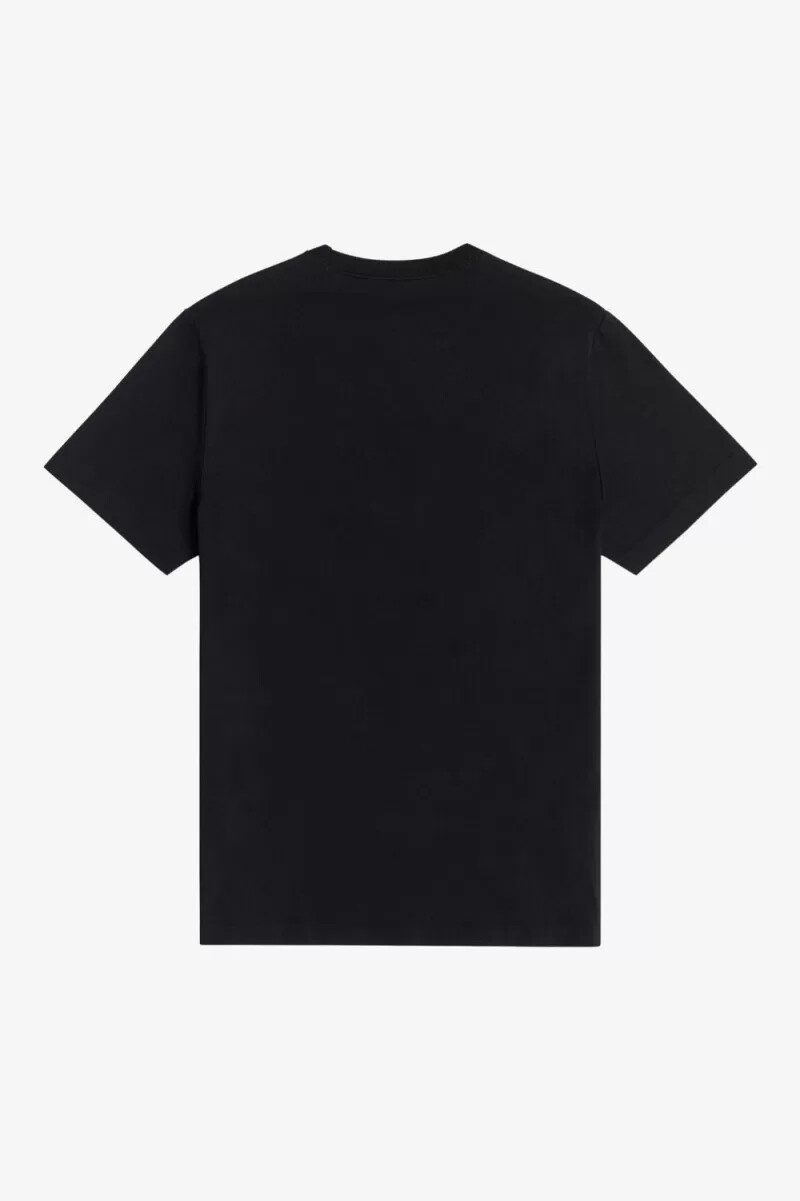 fred perry herren-t-shirt mit rundhalsausschnitt schwarz