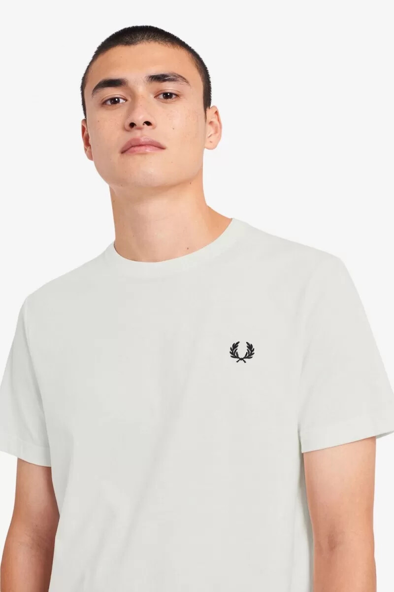 fred perry herren-t-shirt mit rundhalsausschnitt schneewittchen