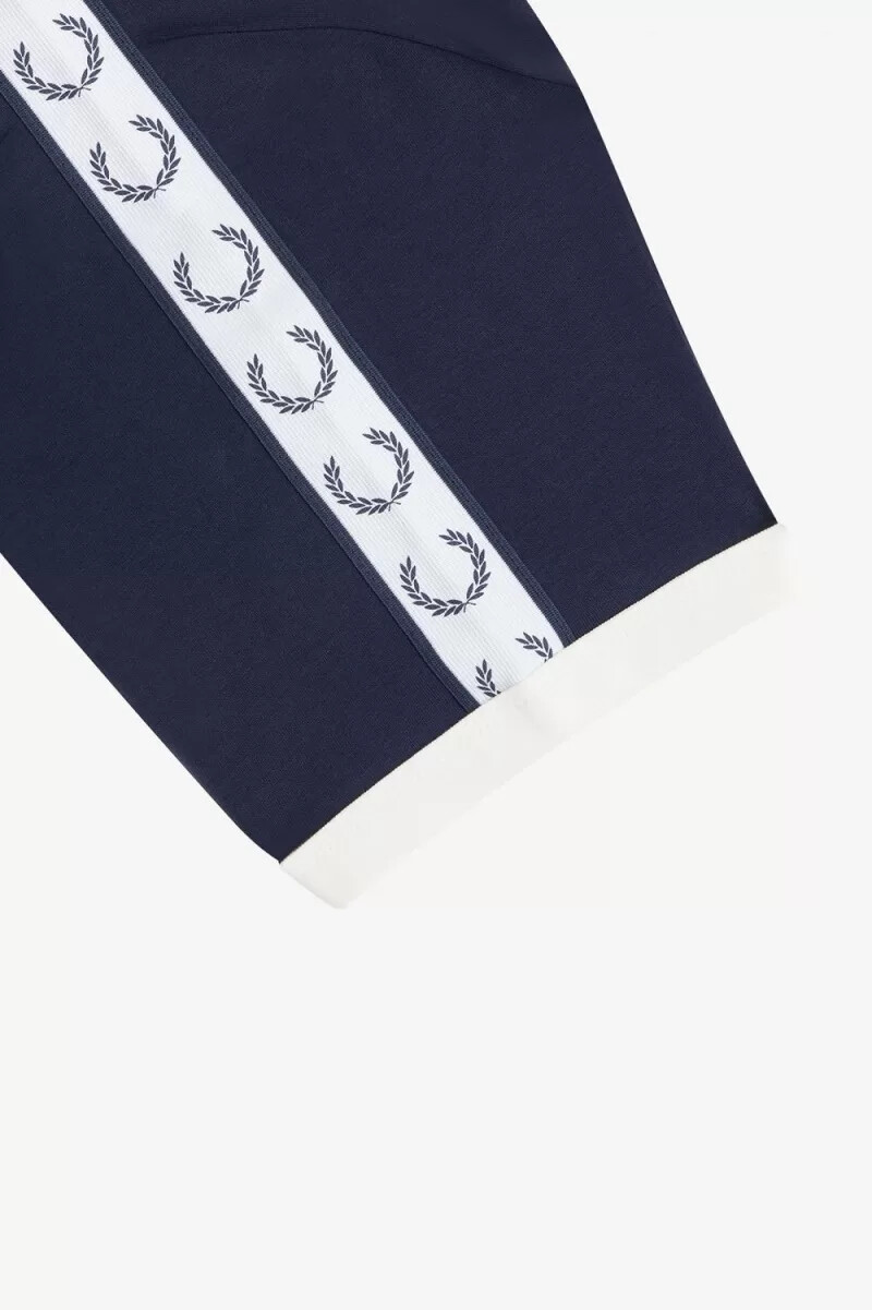 fred perry herren-t-shirt mit abgesetztem ringer-muster carbonblau