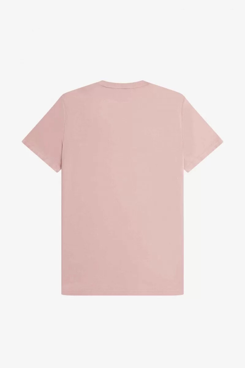 fred perry herren-t-shirt mit stickerei altrosa