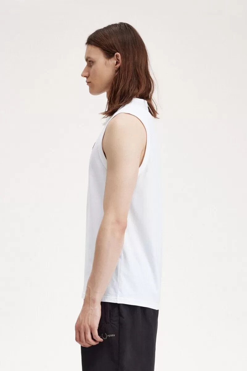 fred perry herren-t-shirt mit rundhalsausschnitt weiß