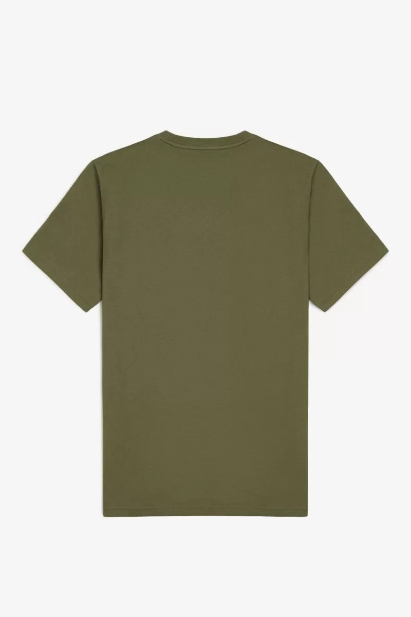 fred perry circle branding herren-t-shirt uniform grün schwarz