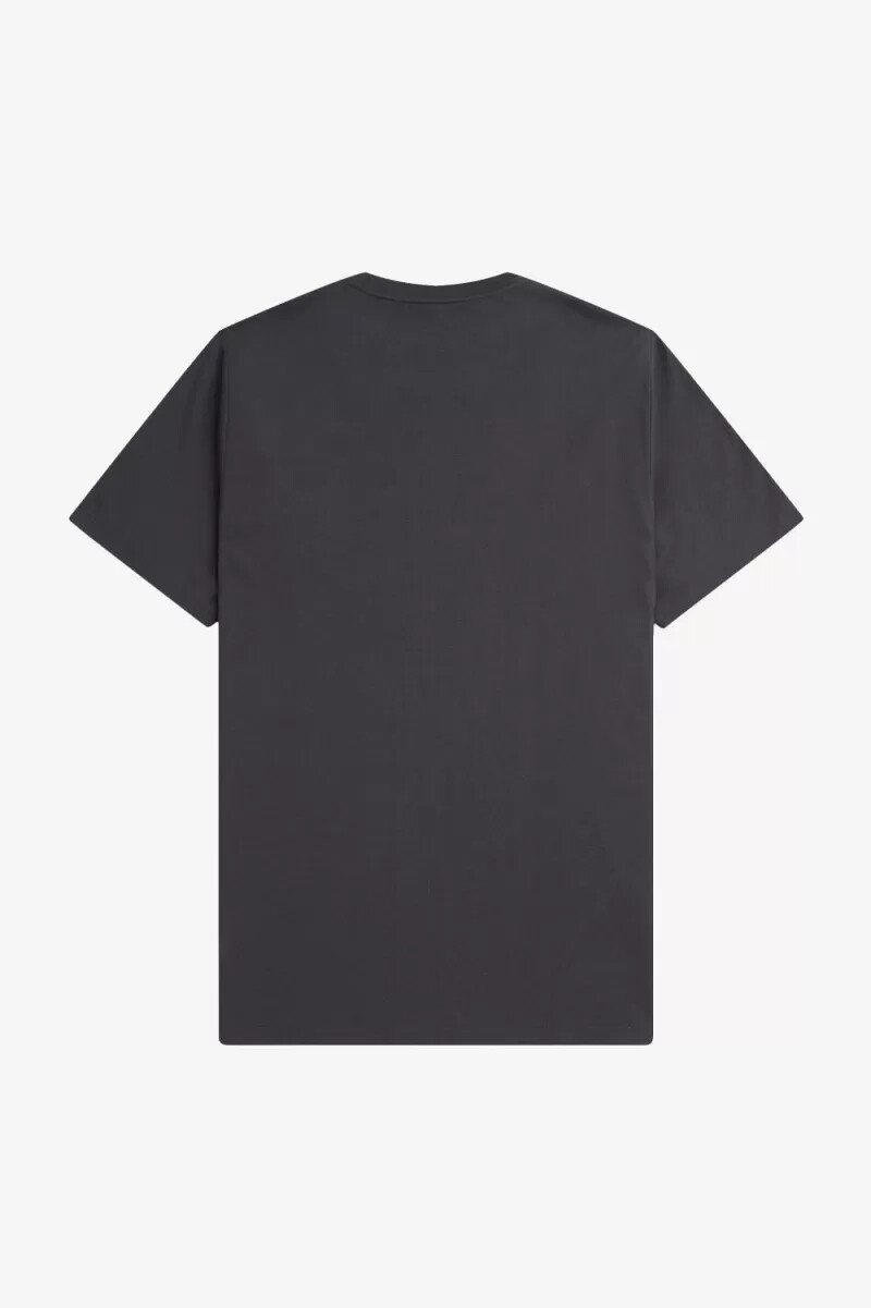 fred perry herren-t-shirt mit rundhalsausschnitt anchor grey dark coffee