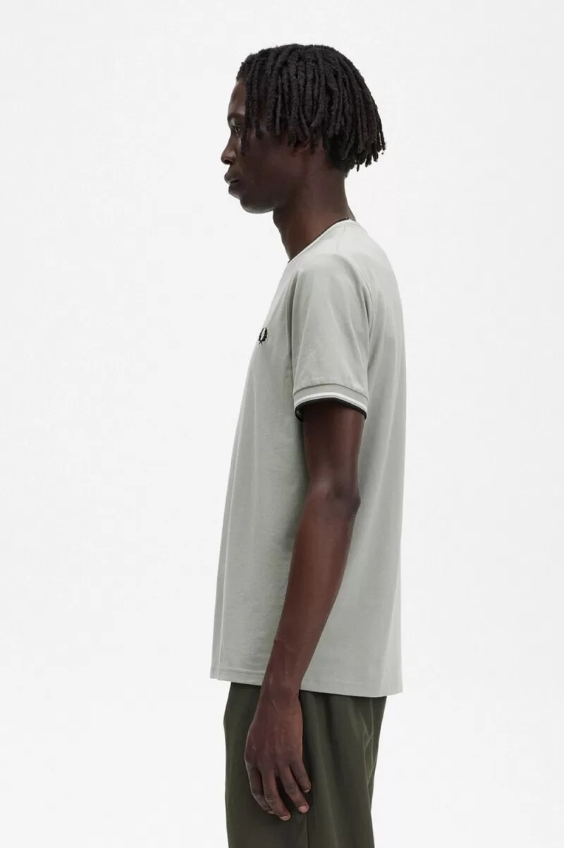fred perry twin tipped herren-t-shirt mint