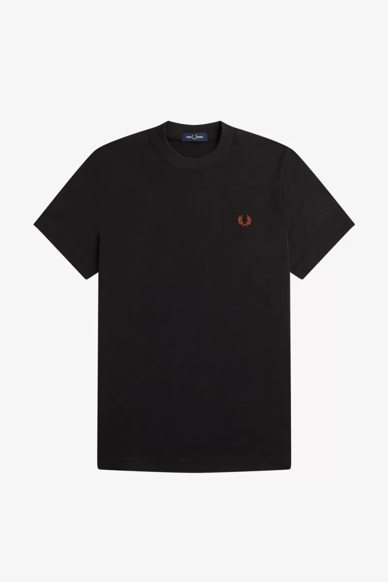 fred perry rave grafik herren-t-shirt schwarz