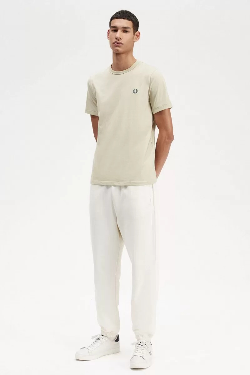 fred perry ringer herren-t-shirt hellmint