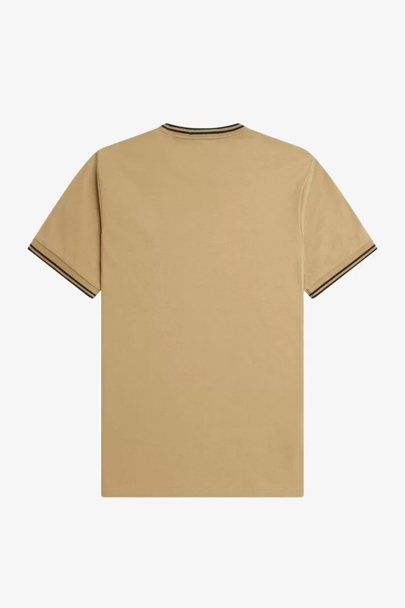fred perry twin tipped herren-t-shirt grün schwarz