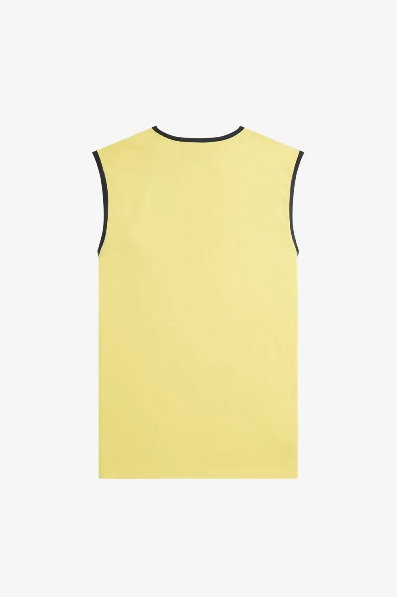 fred perry herren-t-shirt mit print farbe dirty lime