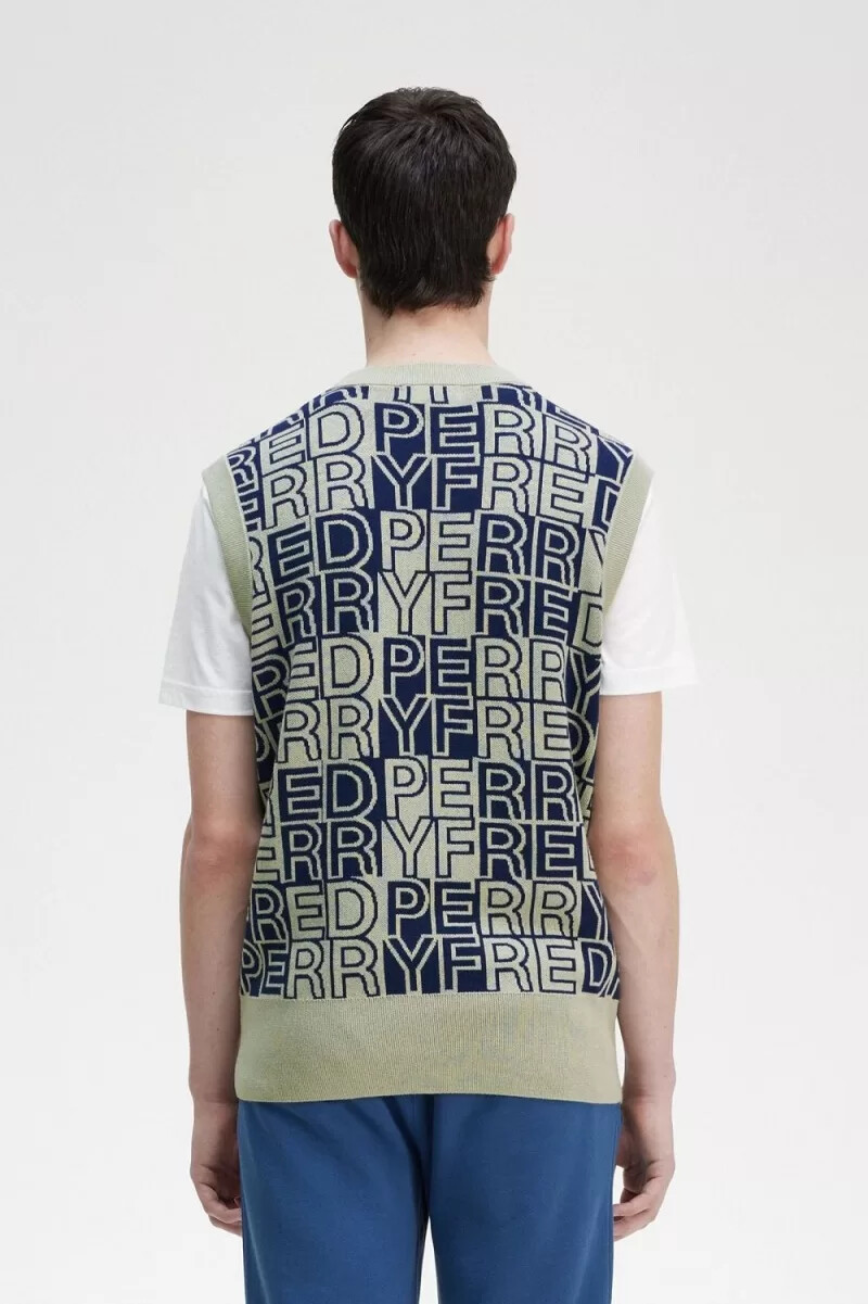 fred perry block graphic herren-tanktops mint