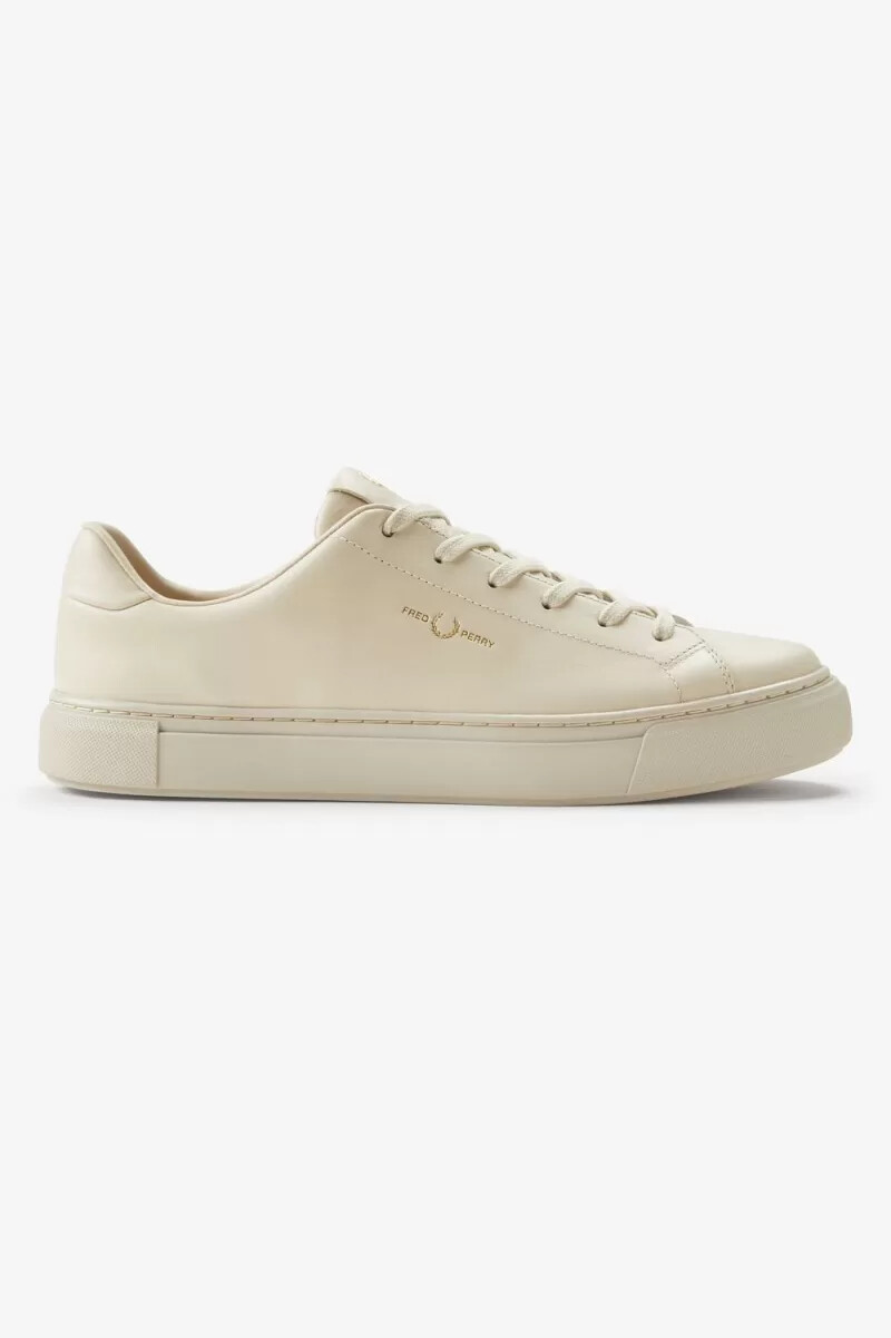 fred perry b71 herren-tennisschuhe haferflocken-gold