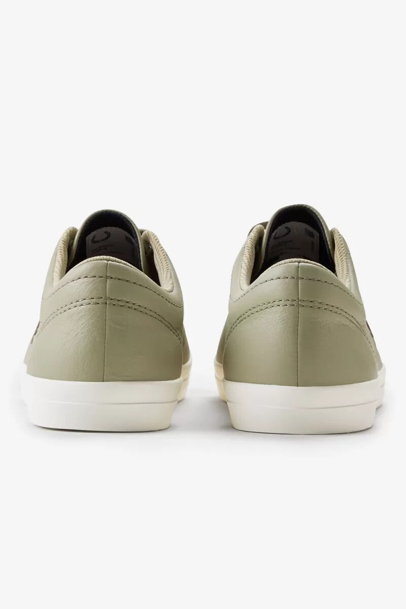 fred perry baseline herren-tennisschuhe warmgraudunkelrot