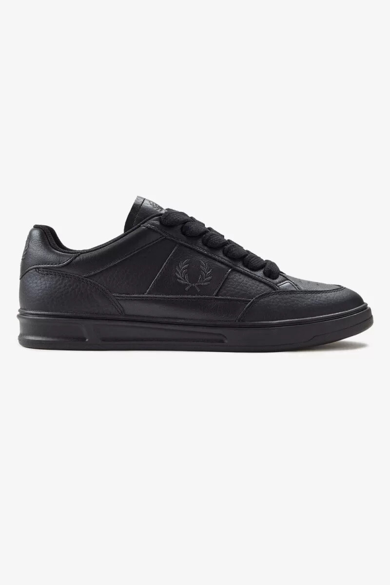 fred perry b440 herren-tennisschuhe schwarzanchorgrau